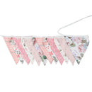 12 Flags 3.2m Nordic Double-side Printed Cotton Fabric Bunting Pennant Flag