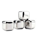 10Pcs/Lot 304 Stainless Steel Whiskey Ice Cubes Stones Glacier Cooler Drink