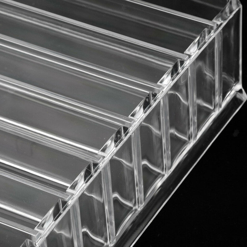 Clear Makeup Cosmetic Storage Box Case Lipstick/Eye Shadow Blusher Organizer