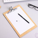 Mini Wood Clipboard Clip Hardboard 8.5 x 5.7 inches - Handy and Secure Hold