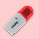 Bluetooth 5.0 Mini USB Adapter Audio Stereo Receiver Car Kit w/Mic (Red)