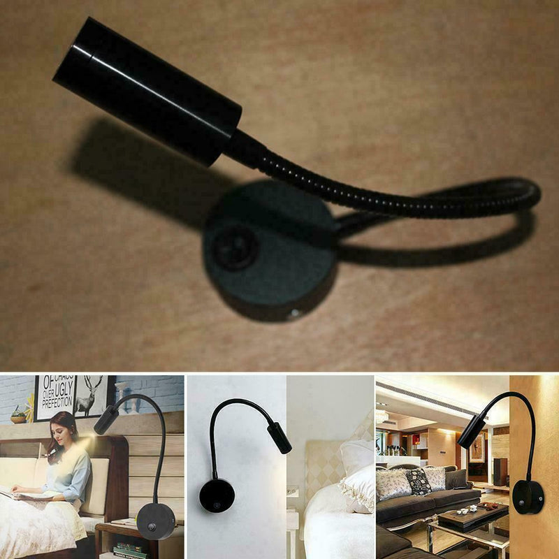Modern LED Hose Wall lamp flexible 1/3W bedroom bedside fixture light readi R3U2