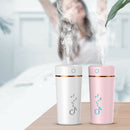 LED Mini Portable Car Humidifier Air Purifier Freshener Essential Oil Diffus3C