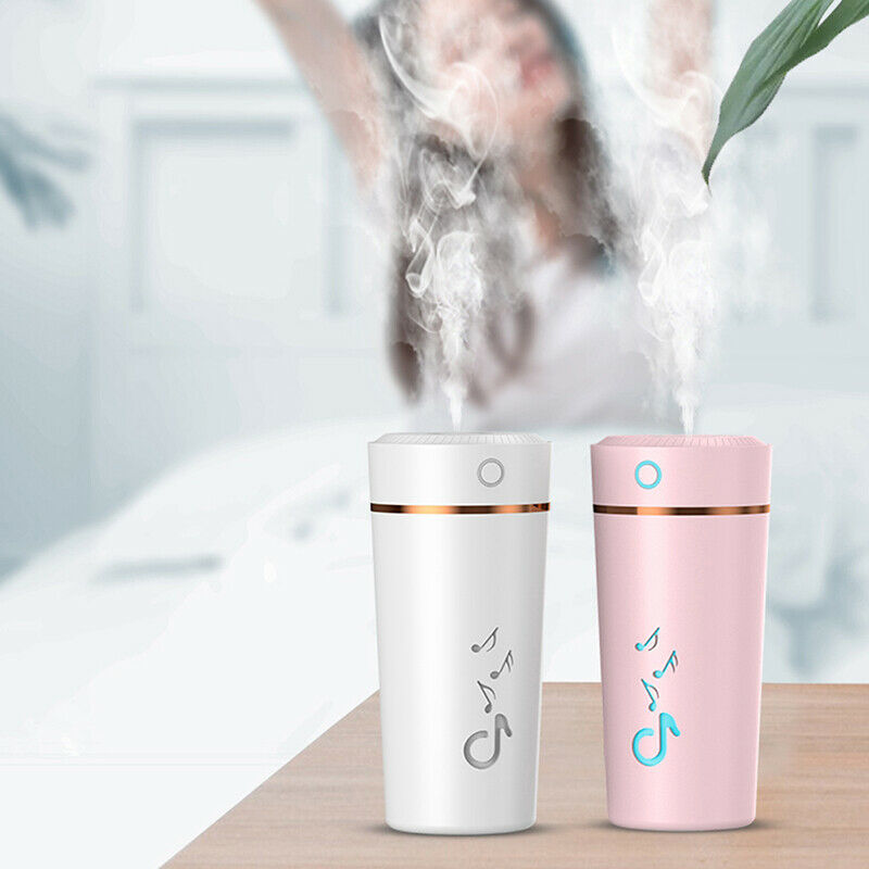 LED Mini Portable Car Humidifier Air Purifier Freshener Essential Oil Diffus3C