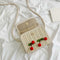 Summer Cherry Straw Messenger Bags Women Handbags Crossbody Shoulder Bag A