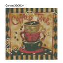Diamond Embroidery Painting DIY Retro Coffee Full Drill Cross Stitch Kit