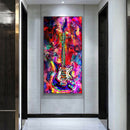 Guitar Diamond Painting Embroidery 5D Full Round Drill DIY Mosaic Picture A
