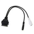 2X2 Pin To 16 Pin Female OBD2 Connector Adaptor Cable For VW AudiT Skoda VAG 1PC