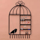 Wall-mounted Metal Stand Holder Rack Earring Necklace Bracelet Jewelry Display