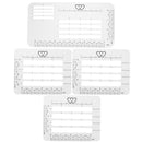 4Pcs Craft Addressing Guide Notebook Letter Envelope Stencil Set Templates  OZ