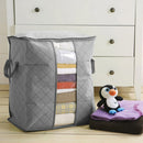Folding Bamboo Charcoal Clothe Sweater Blanket Closet Organizer Storage_Bag