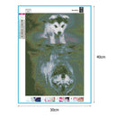 5D DIY Full Drill Diamond Painting Dog Cross Stitch Embroidery Mosaic Kit