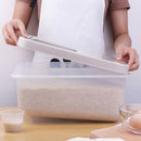 Plastic Rice Bucket 10Kg Moisture-Proof Kitchen Transparent Rice Cabinet St X1J4
