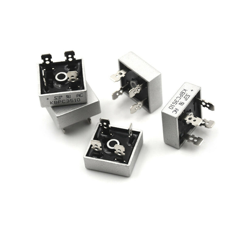 5PCS 35A 1000V Metal Case Single Phases Diode Bridge Rectifier KBPC3510 S Gw