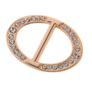Scarf Buckles With Crystal Embellishments Oval Shaped Buckles For