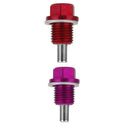 2 Pieces High Quality M14X1.5 Anodized Magnetic Engine Oil Pan/Transmission
