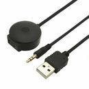 USB & 3.5mm AUX to Bluetooth Audio Aux & USB Female Adapter Cable For Car B R9I8
