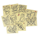10Pcs/lot Children Drawing Sand Painting Pictures Kid DIY LJ