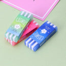 Cute Rubber Colored Stripe Pencil Erasers Star Jelly For Kids School Supplies