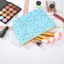 Portable Flower Floral Pen Bag Cosmetic Storage Travel Stationery Pouch (A) A