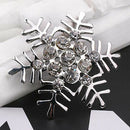 1X Stylish Elegant Christmas Snowflake Diamond Wedding Bridal Pin Brooches