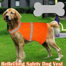 Orange Pet Dog High Visibility Safety Vest Adjust Jacket Clothes Apparel Size L