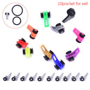 10pcs Plastic Fishing Rod Clasp Fishing Bait Rod Accessory Random Color  BX