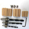 2 Pieces Handheld Doweling Jig 6 8 10mm Drill Guide Metal Drill Bit Wood