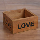 Rustic Natural Wooden Succulent Plant Flower Bed Pot Box  Garden Planter