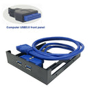 20 Pin USB 3.0 3.5 Inches Floppy Bay High Speed Front Panel Plug And Play ABS