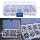 340pcs M3 Stainless Steel Button Head Screws Nuts Bolts Assortment Kits 20 JRS