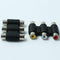 2pcs Triple RCA Female to Female Coupler Adapter AV Cable Component Connector