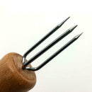 4 pcs Stainless Steel Corn On The Cob Skewers BBQ Prongs Holder Sweetcorn F P8D6