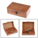 70pcs Alphabet Letter Number Wood Rubber Stamps Set Wooden Box Multi-purpose ert