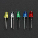 500pcs 5mm LED Diode Light Assorted Kit DIY Set White Yellow Red Green Blue A