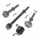 3Pcs Smoothing Pneumatic Air Hammer Bits Long Bit Tool &1 X Spring Tire Rep Z9T2