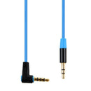 3.5MM Male To Male Car AUX Cord Studio Audio Extension Bent Cable(Blue)
