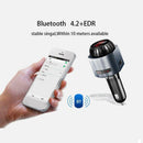 MK5 Bluetooth 4.2 Car Transmitter MP3 Player Support USB TF Card 3.5 Audio