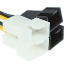 1Pcs 4Pin to 3Pin Fan Power Cable Adapter 12v*2 / 5v*2 for Cooling CPU PC Fan ^i