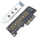 NVMe PCIe M.2 NGFF SSD to PCIe x4 adapter card PCIe x4 to M.2 card with brac Nw