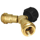 Propane Splitter, Propane Tank Y Splitter Adapter With Valves, 2 Way Lp Gas