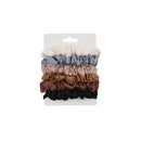 6X Elastic Hair Bands Silk Satin Scrunchie Hair Ties Ponytail Holder Ropes NEW.