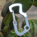 Survival Camping Hiking Rescue Gear Mini Carabiner Keychain EDC Multi Tool  hv2n