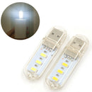2pcs Mini USB LED Night light Camping lamp For Reading Bulb Laptops Computer MO