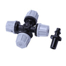 Greenhouse Humidifier Plant Misting Cross Atomizing Nozzle Sprinkler Tee (1 A4C2