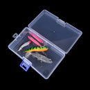 Transparent fishing lure tackle hook bait plastic storage box container case FT