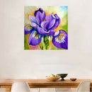 Diamond Painting With Square Stones Purple Flower Diamond Full Layout Pictu