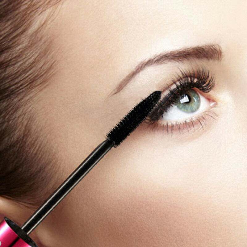 2PCS/Kitt 4D Mascara Waterproof Silk Fiber Volume Double Curling Makeup E LSY
