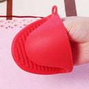 Home Kitchen Heat Resistant Silicone Glove Grip Oven Pot Holder Baking BBQ BX