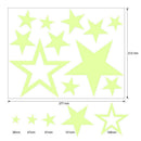 Glow In The Dark Star Wall Stickers Round Stars Moon Dot Luminous Room Decor